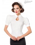 Приталенная нарядная блузка в стиле Ретро Belsira