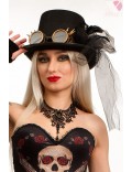 Women's Steampunk Gangster Top Hat