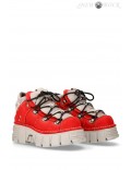 Червоні кросівки з нубуку N4009