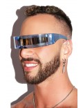 Cyberpunk Futuristic Blue Glasses