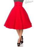 Red Retro Wide Circle Skirt