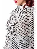 Ретро-блузка в горошок Belsira (101160) - оригинальная одежда, 2