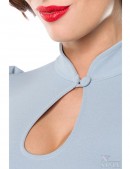 Вінтажна блуза с коротким рукавом-ліхтариком (101188) - 3, 8