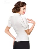Приталенная нарядная блузка в стиле Ретро Belsira (101190) - оригинальная одежда, 2
