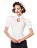 Приталенная нарядная блузка в стиле Ретро Belsira (101190) - цена, 4