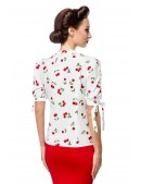 Rockabilly Blouse with Cherries (101241) - материал, 6