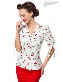 Rockabilly Blouse with Cherries (101241) - foto