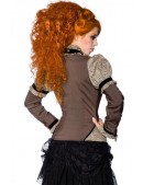 Steampunk Blouse with Jabot and Paisley Pattern (101244) - 5, 12