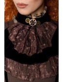 Steampunk Blouse with Jabot and Paisley Pattern (101244) - 4, 10