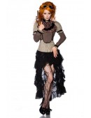 Steampunk Blouse with Jabot and Paisley Pattern (101244) - 3, 8