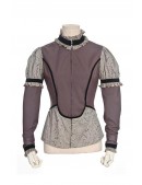 Steampunk Blouse with Jabot and Paisley Pattern (101244) - 7, 16