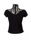 Blouse with Lace and Cap Sleeves (101245) - материал, 6
