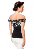 Блуза Ретро с цветочным лифом (101230) - оригинальная одежда, 2