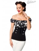 Retro Blouse with Floral Top (101230) - foto
