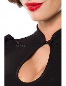 Ошатна чорна блуза в стилі Ретро B187 (101187) - цена, 4
