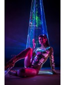 Burning Man Style Mirrored Bodysuit (129227) - 4, 10