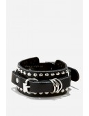 Leather Bracelet with Rings XJ139 (710139) - 3, 8