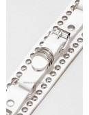 XTJ White Leather Studded Bracelet (710187) - оригинальная одежда, 2