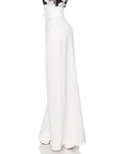 Білі широкі жіночі штани Belsira (108060) - материал, 6