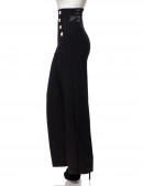 Wide Leg Trousers With Pockets and High-waist (108061) - цена, 4