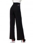 Широкие брюки с карманами и высоким поясом (108061) - оригинальная одежда, 2
