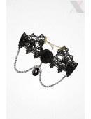 Lace Choker with Rose and Chains (706253) - оригинальная одежда, 2