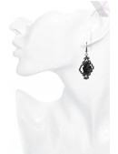 Black Rose Necklace & Earrings Set (713004) - оригинальная одежда, 2