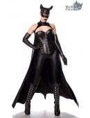 Bat Girl Costume (corset, leggings, cape, gloves, mask) (118102) - foto