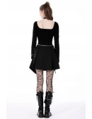 Turtleneck Longsleeve Top with Choker and Straps (141036) - оригинальная одежда, 2
