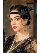 Gatsby Headband with Feathers and Chains (504248) - 3, 8