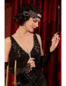 Пов'язка з пір'ям та ланцюжками в стилі Gatsby (504248) - оригинальная одежда, 2