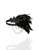 Gatsby Headband with Feathers and Chains (504248) - цена, 4