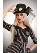 Women's Steampunk Top Hat with Goggles XA1462 (5011462) - цена, 4