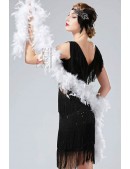 Біле пишне боа Premium U4216 (714216) - оригинальная одежда, 2