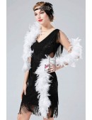 Біле пишне боа Premium U4216 (714216) - foto