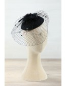 Шляпка с вуалью в стиле Гэтсби (502017) - оригинальная одежда, 2