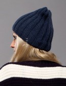 Winter Knit Hat with Cat Ears (Lined) (502050) - оригинальная одежда, 2