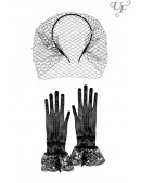 Аксессуары в стиле Гэтсби (вуалетка, перчатки) (611068) - материал, 6