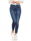 Вузькі джинси з перловим декором MR088 (108088) - foto