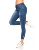 Women's Skinny Jeans with Pearls MR088 (108088) - 3, 8