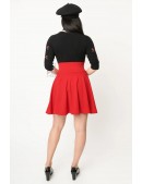 Vintage Red Corset Skirt (1071331) - цена, 4
