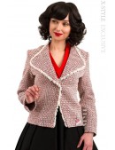 Women's Retro Tweed Blazer Jacket X2116 (112116) - оригинальная одежда, 2
