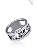 Ювелирное кольцо с серебрением и Сваровски XJ212 (708212) - оригинальная одежда, 2