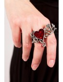 Alchemy Gothic Two Finger Ring (708215) - оригинальная одежда, 2