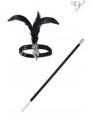 Gatsby Accessories Set (Gloves, Beads, Cigarette Holder, Headband) (611011) - материал, 6