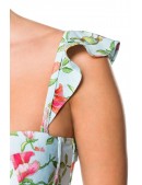 Retro Floral Swimsuit (140107) - цена, 4