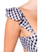 Retro Checkered Swimsuit (140102) - оригинальная одежда, 2