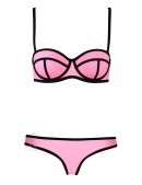 Neoprene Pink Bikini Swimsuit (140059) - оригинальная одежда, 2