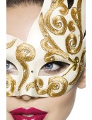 Венецианская маска с камнями и вышивкой A1079 (901079) - оригинальная одежда, 2