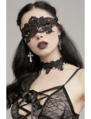 Lace Black Face Mask A1001 (901001) - цена, 4